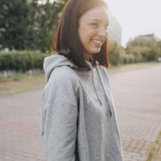 plankenstoff: Cropped Hoodie / girl / grau